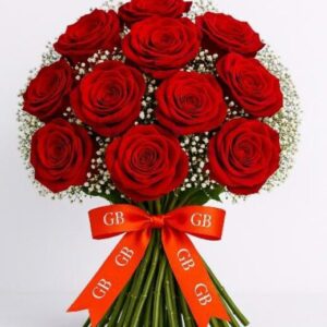 Red Roses Tieded together with a ribbon